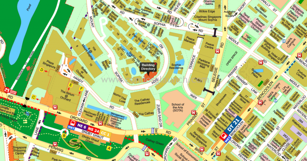 Sophia Hills location map