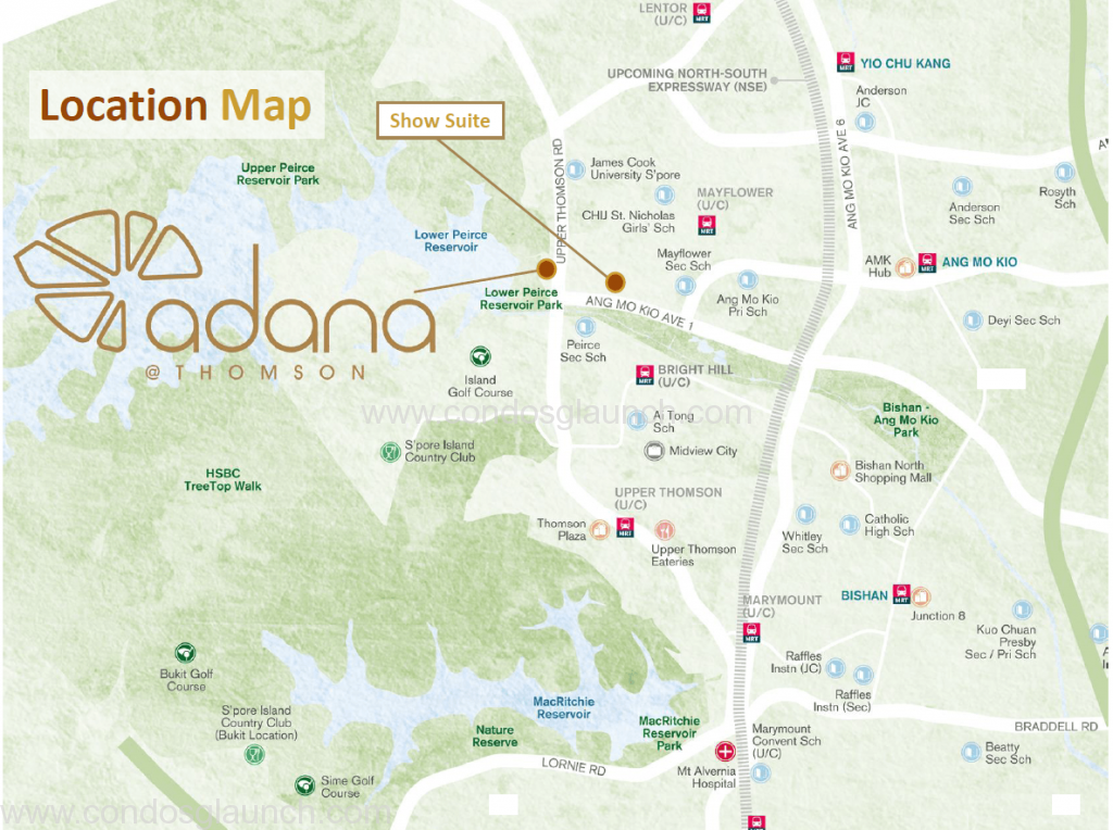 Adana @ Thomson Location map