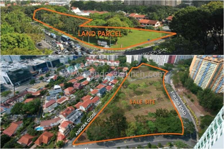 The 1.34 ha parcel at Lorong 1 Realty Park is for about 50 conventional or strata-titled landed homes. (Bottom) The land parcel at Stirling Road in Queenstown was triggered for sale after a developer committed to bid at no less than S$685.25 million
