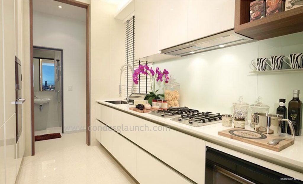 One Balmoral Fully Equipped Kitchen