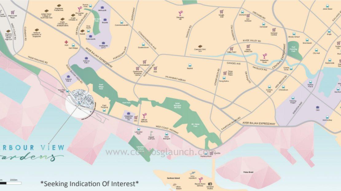 Harbour View Gardens location Map