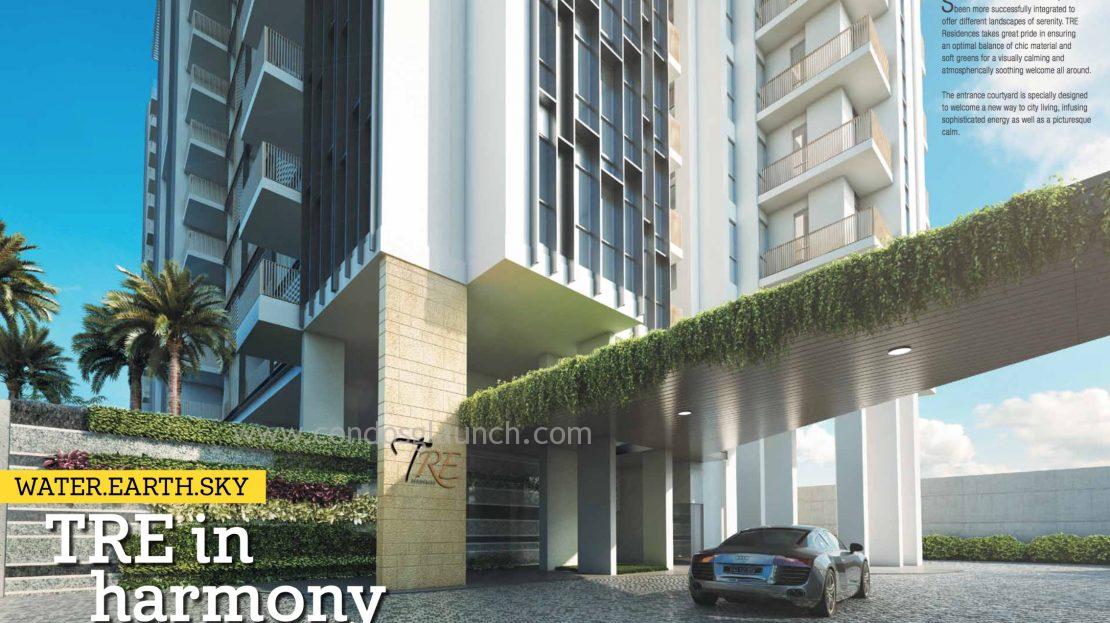 TRE Residences Grand Entrance