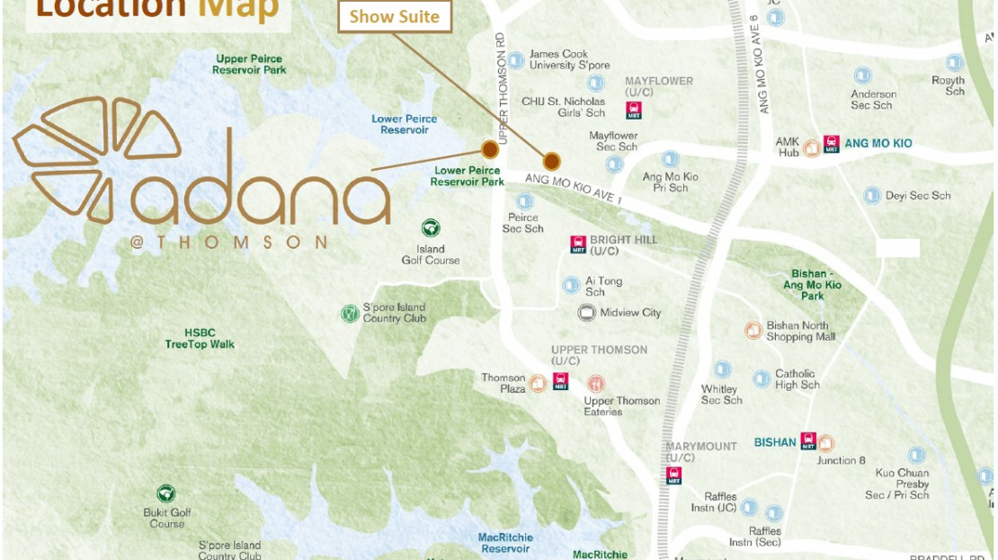 Adana @ Thomson Location map