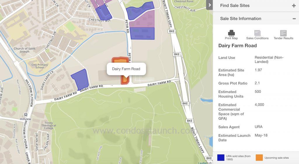 Mixed development at dairy farm road