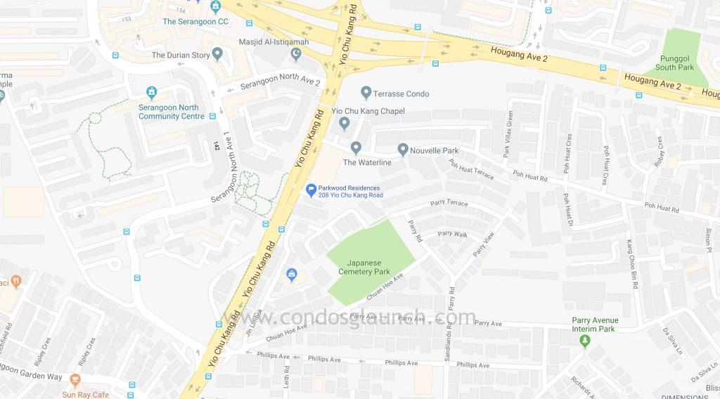Parkwood Residences location map