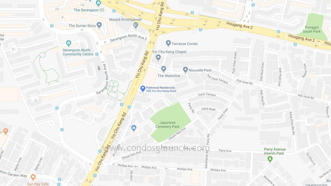 Parkwood Residences location map