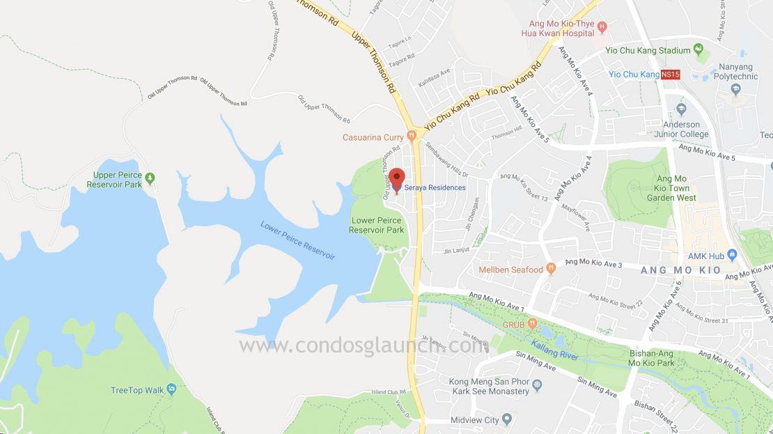 Seraya Residences showflat location