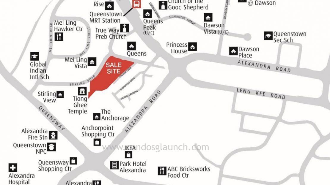 stirling road residences location map