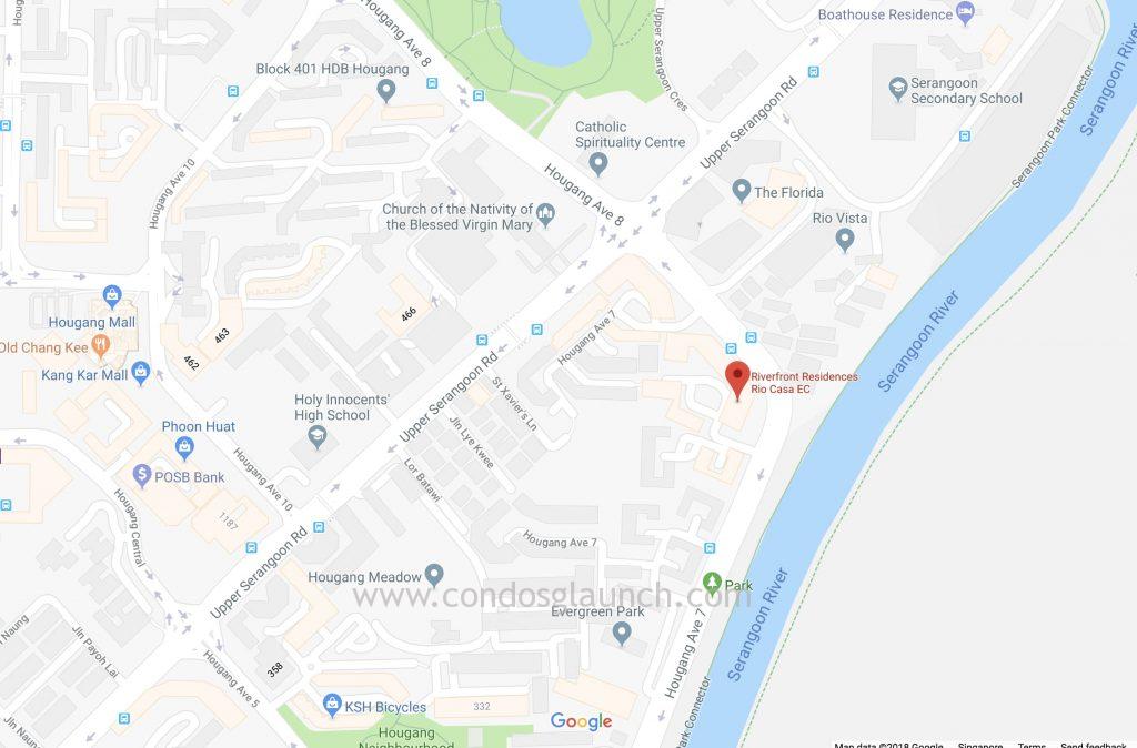 Riverfront Residences location map