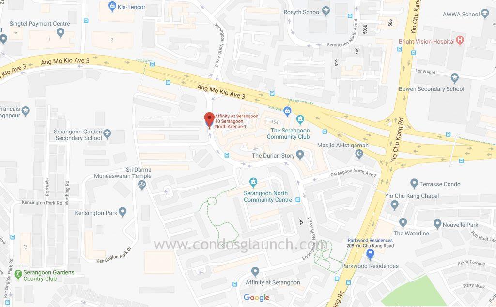 Affinity at Serangoon location map