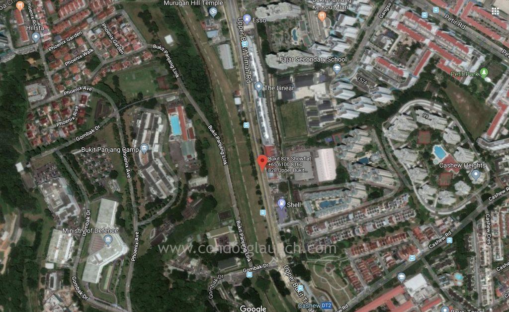 Bukit 828 Location map