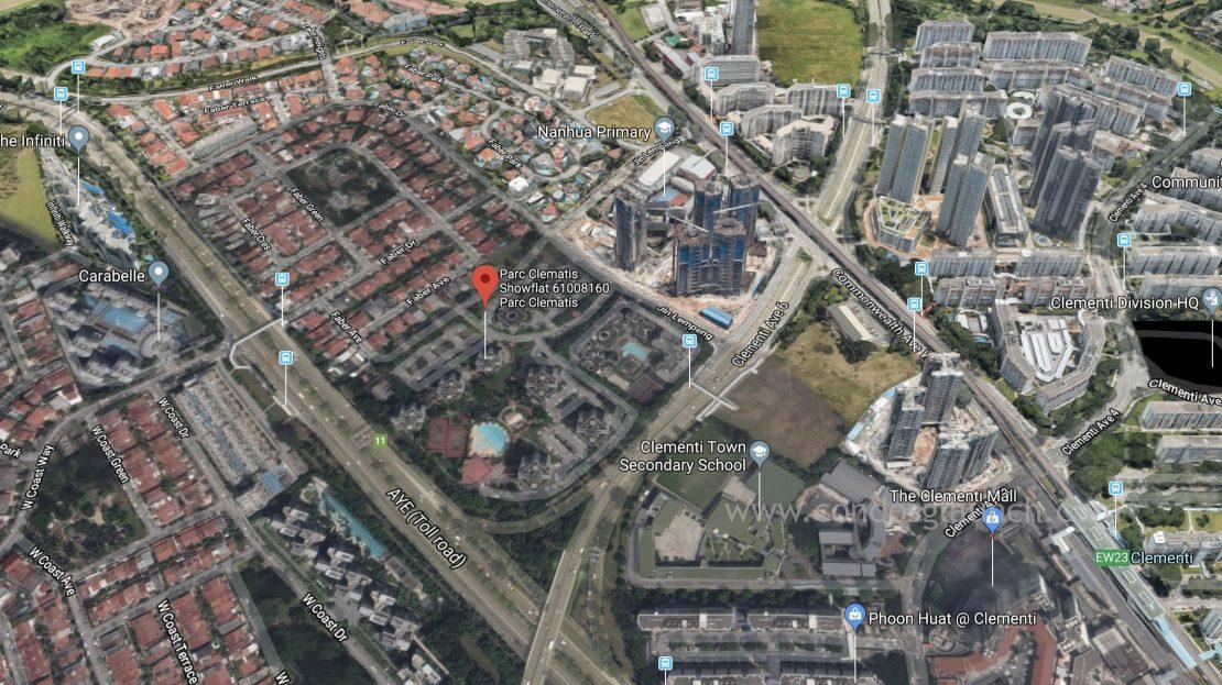 Parc Clematis location map 61008160