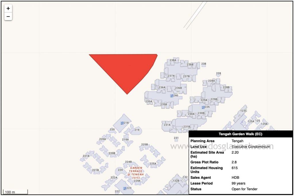 Tengah Garden Walk EC location map