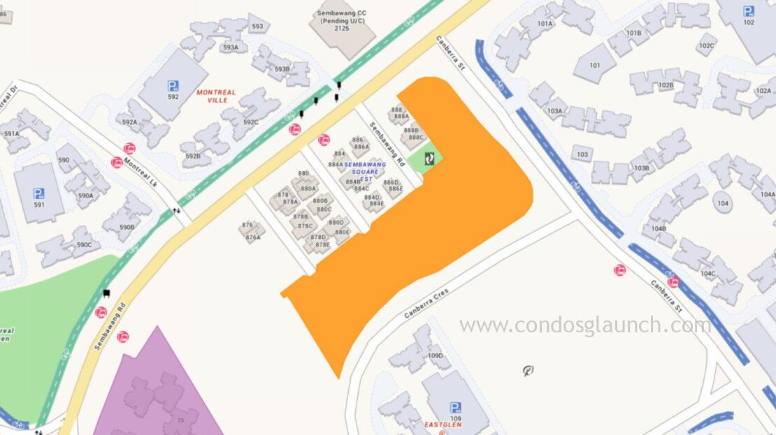 Canberra Crescent Condo Map