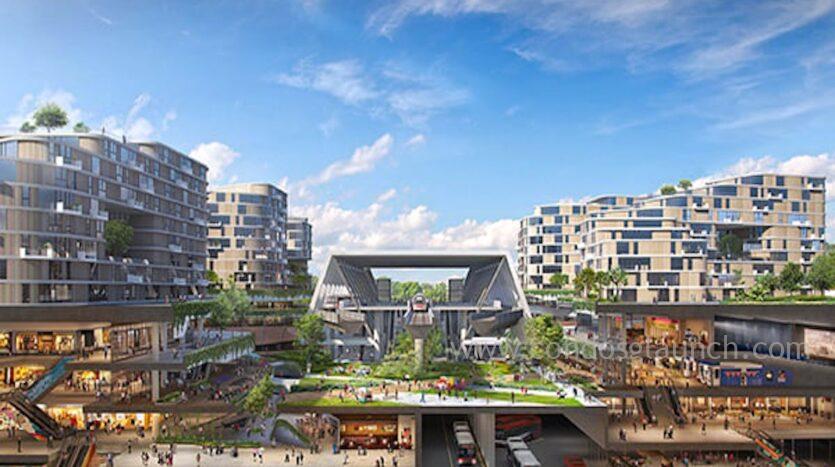 Tengah Hospital with integrated mall connected to MRT